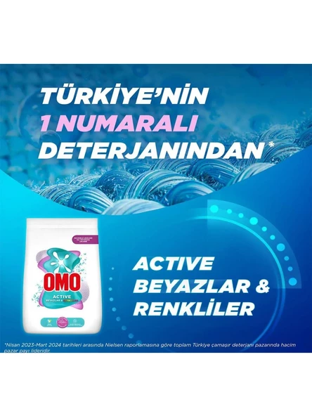 Omo Active Beyazlar ve Renkliler Toz Deterjanı 7.5 kg 50 Yıkama - 7