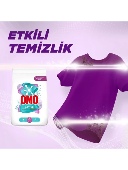 Omo Active Beyazlar ve Renkliler Toz Deterjanı 7.5 kg 50 Yıkama - 4