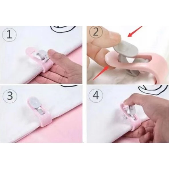 Mandallı Yorgan Sabitleme Klipsi 4 Adet - 5