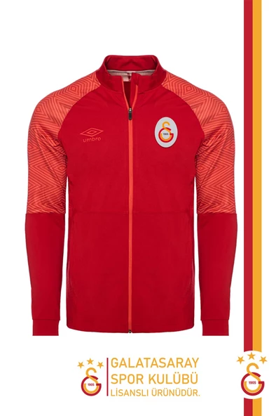 Galatasaray Orijinal Lisanslı Tam Fermuarlı Dik Yaka Kırmızı Sweat Hediyelik Ahşap Kutulu - 2