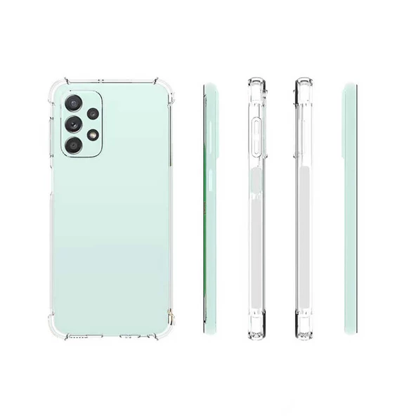 Samsung Galaxy A23 Kılıf Nitro Anti Shock Darbe Emici Köşe Korumalı Şeffaf Silikon Kapak - Resim 4