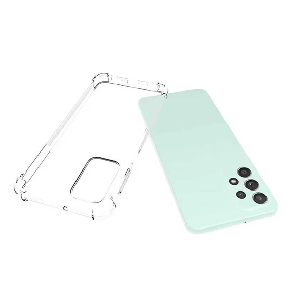 Samsung Galaxy A23 Kılıf Nitro Anti Shock Darbe Emici Köşe Korumalı Şeffaf Silikon Kapak - Resim 5