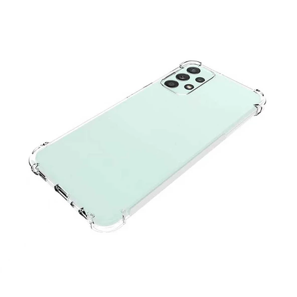 Samsung Galaxy A23 Kılıf Nitro Anti Shock Darbe Emici Köşe Korumalı Şeffaf Silikon Kapak - Resim 2