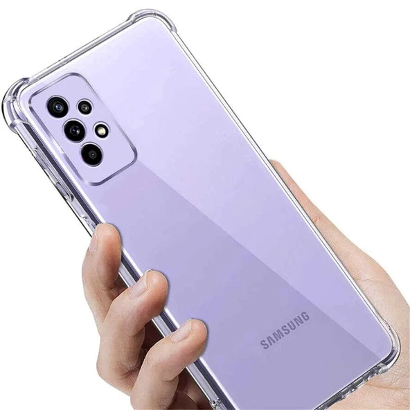 Samsung Galaxy A23 Kılıf Nitro Anti Shock Darbe Emici Köşe Korumalı Şeffaf Silikon Kapak - Resim 5