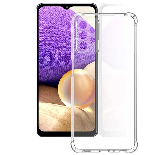Samsung Galaxy A33 5G Kılıf Nitro Anti Shock Darbe Emici Köşe Korumalı Şeffaf Silikon Kapak - Resim 6