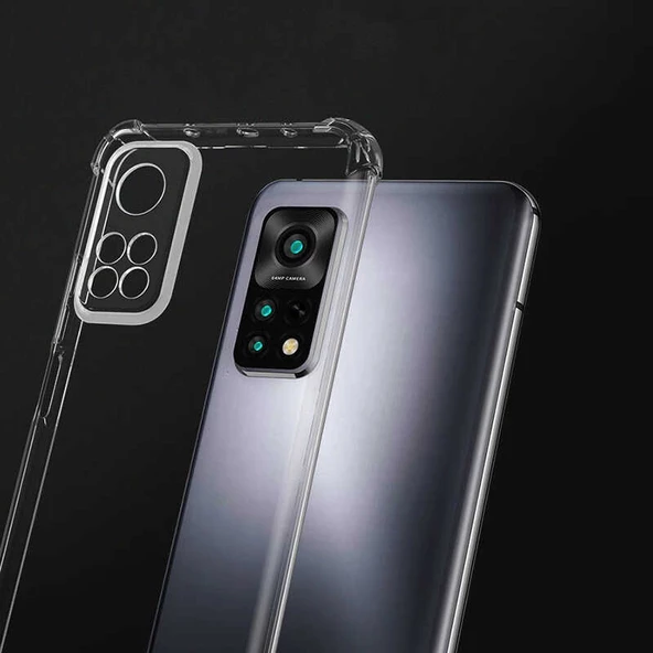Xiaomi Redmi Note 11 Pro 5G Kılıf Nitro Anti Shock Darbe Emici Köşe Korumalı Şeffaf Silikon Kapak - Resim 12