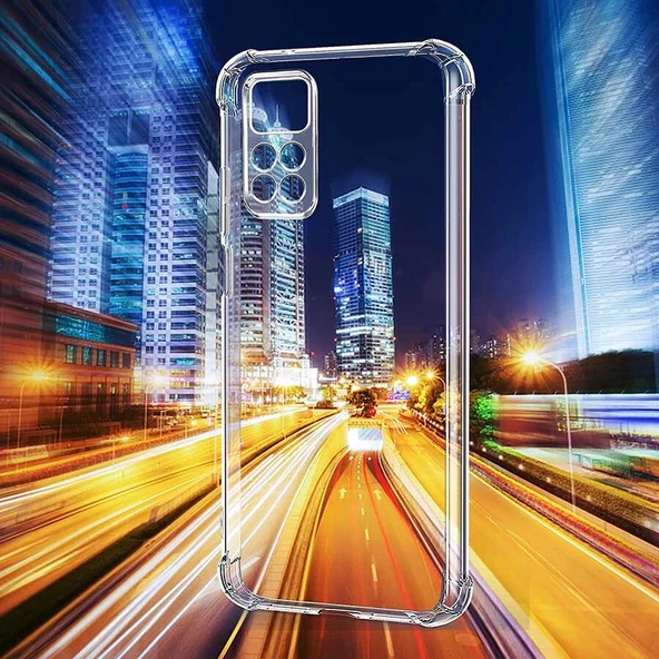 Xiaomi Redmi Note 11 Pro 5G Kılıf Nitro Anti Shock Darbe Emici Köşe Korumalı Şeffaf Silikon Kapak - Resim 10