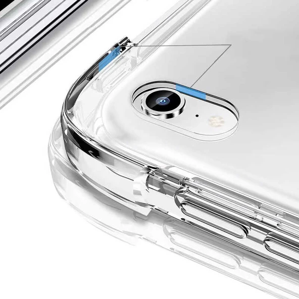 iPad Mini 2021 (6.Nesil) Kılıf Nitro Anti Shock Darbe Emici Köşe Korumalı Şeffaf Silikon Kapak - 10
