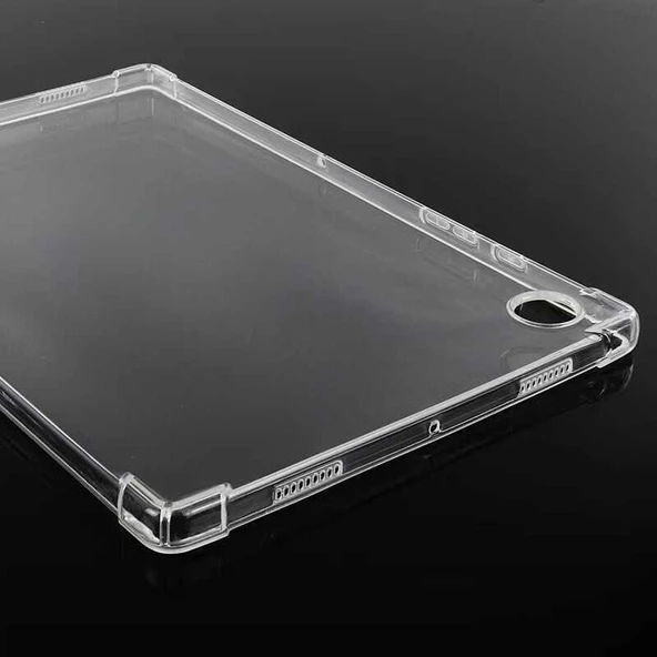 Samsung Galaxy Tab A8 10.5 SM-X200 (2021) Kılıf Zore Tablet Kılıf Nitro Anti Shock Darbe Emici Köşe Korumalı Şeffaf Silikon Kapak - Resim 10