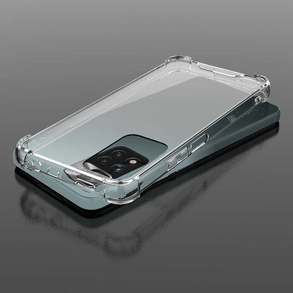 Xiaomi Redmi Note 11 Pro Plus 5G Kılıf Nitro Anti Shock Darbe Emici Köşe Korumalı Şeffaf Silikon Kapak - Resim 2