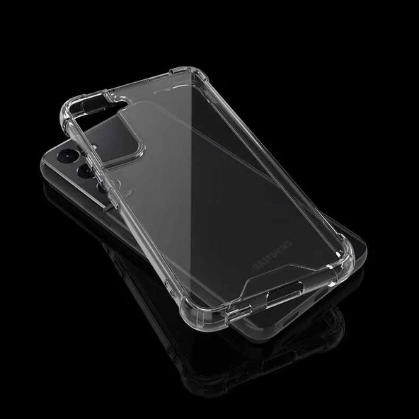 Samsung Galaxy S22 Kılıf Nitro Anti Shock Darbe Emici Köşe Korumalı Şeffaf Silikon Kapak - Resim 4