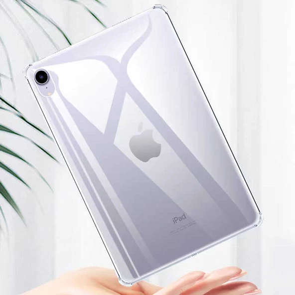 iPad Mini 2021 (6.Nesil) Kılıf Nitro Anti Shock Darbe Emici Köşe Korumalı Şeffaf Silikon Kapak - 3