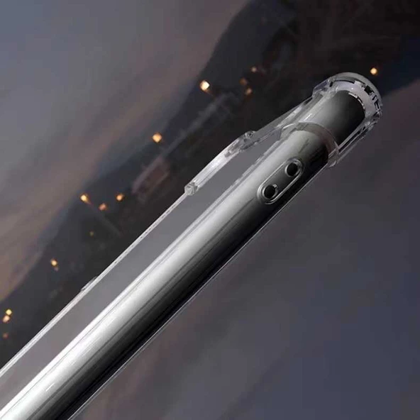 Samsung Galaxy A32 4G Kılıf Nitro Anti Shock Darbe Emici Köşe Korumalı Şeffaf Silikon Kapak - Resim 4