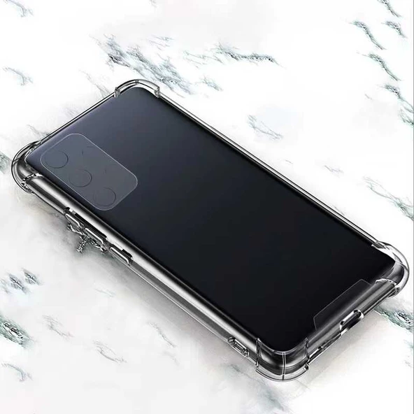 Samsung Galaxy A32 4G Kılıf Nitro Anti Shock Darbe Emici Köşe Korumalı Şeffaf Silikon Kapak - Resim 8