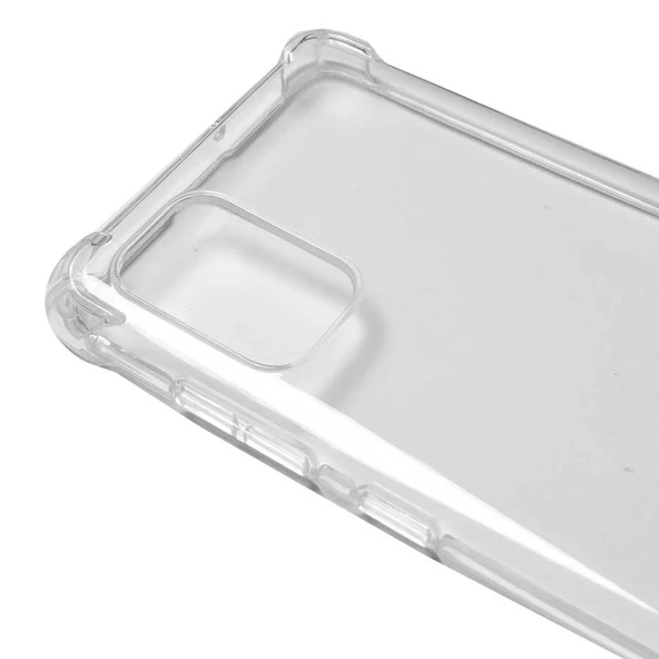 Samsung Galaxy A71 Kılıf Nitro Anti Shock Darbe Emici Köşe Korumalı Şeffaf Silikon Kapak - Resim 3