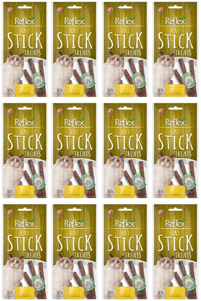 Kedi Ödül Sticks Hindi & Kuzu 3*5 Gr 12 Adet