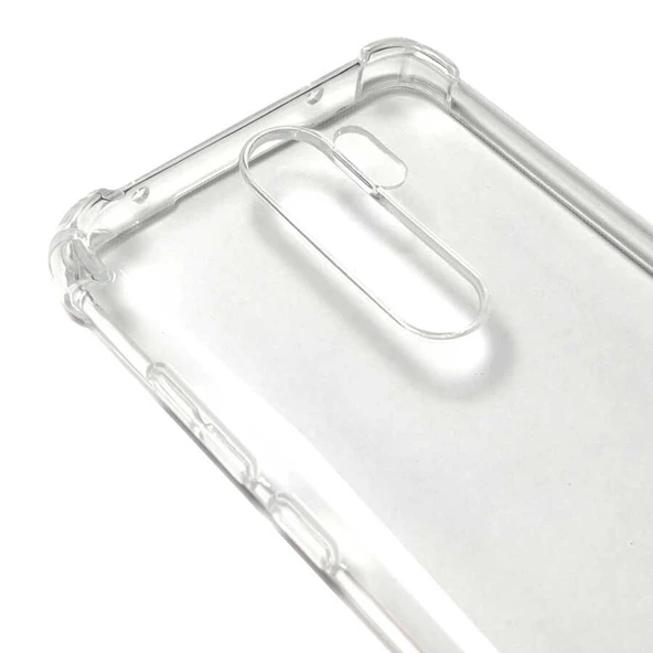 Xiaomi Redmi Note 8 Pro Kılıf Nitro Anti Shock Darbe Emici Köşe Korumalı Şeffaf Silikon Kapak - 3