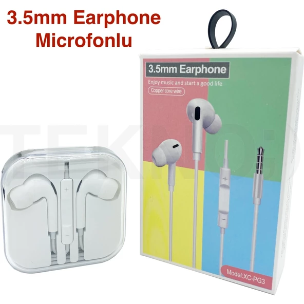 35mm Earphone Microfonlu Kulaklık XC-PG3