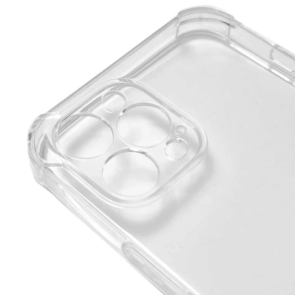 iPhone 12 Pro Max Kılıf Nitro Anti Shock Darbe Emici Köşe Korumalı Şeffaf Silikon Kapak - 3