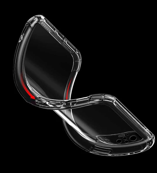 Xiaomi Redmi Note 10 Kılıf Nitro Anti Shock Darbe Emici Köşe Korumalı Şeffaf Silikon Kapak - 9