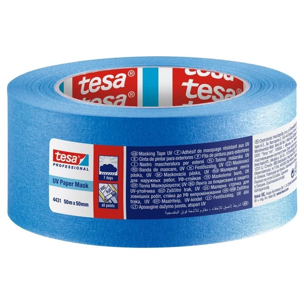 Tesa 4431 Dış Mekan Bandı Mavi 50 mm 50 Metre