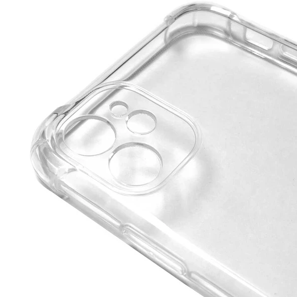 iPhone 11 Kılıf Nitro Anti Shock Darbe Emici Köşe Korumalı Şeffaf Silikon Kapak - 3