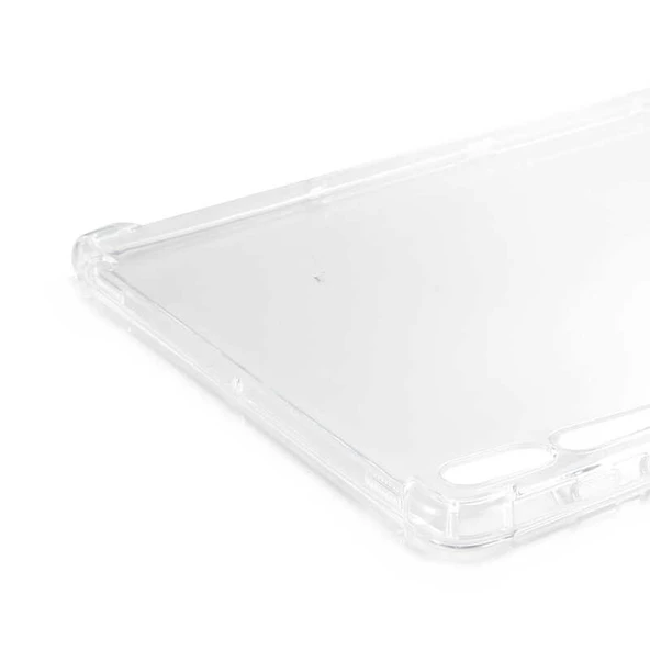 Samsung Galaxy Tab S7 Plus T970 Kılıf Nitro Anti Shock Darbe Emici Köşe Korumalı Şeffaf Silikon Kapak - Resim 6