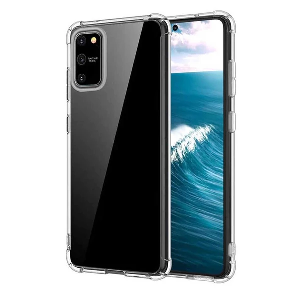 Samsung Galaxy A91 (S10 Lite) Kılıf Nitro Anti Shock Darbe Emici Köşe Korumalı Şeffaf Silikon Kapak