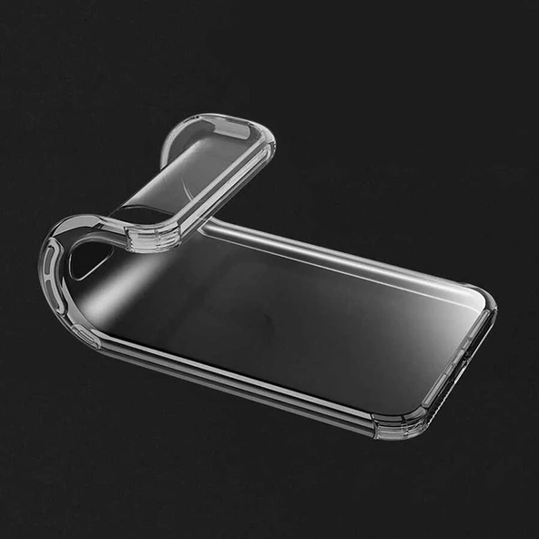 Samsung Galaxy A91 (S10 Lite) Kılıf Nitro Anti Shock Darbe Emici Köşe Korumalı Şeffaf Silikon Kapak - 2