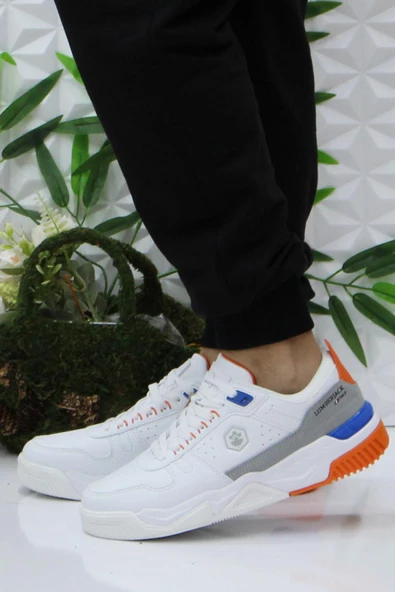Lumberjack Bavıara Beyaz Turuncu Rahat Orijinal Ürün Sneaker Erkek Ayakkabı - 3