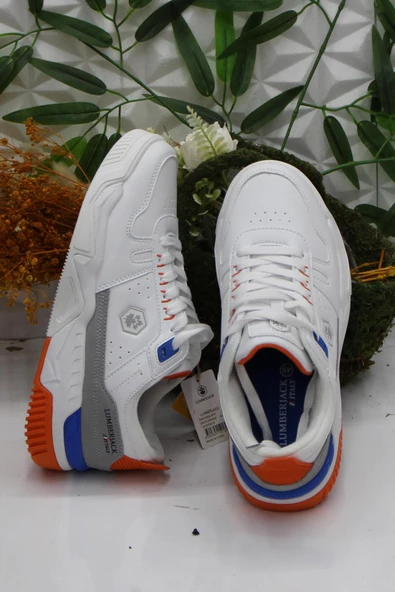 Lumberjack Bavıara Beyaz Turuncu Rahat Orijinal Ürün Sneaker Erkek Ayakkabı - 5