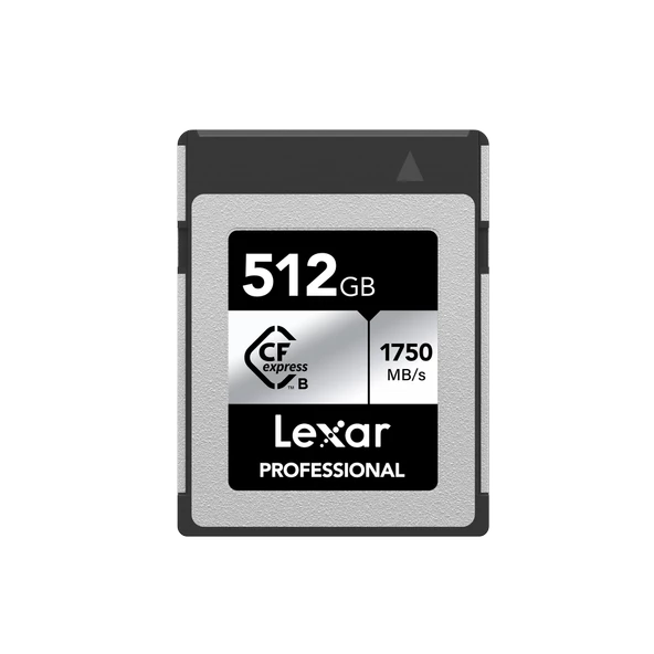 LEXAR 512GB LCXEXSL512G-RNENG CF-EXP PROFESSIONAL CFEXPRESS TYPE B CARD SILVER SERIE UP TO 1750MB/S READ 1300MB/S WRITE