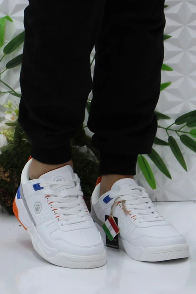Lumberjack Bavıara Beyaz Turuncu Rahat Orijinal Ürün Sneaker Erkek Ayakkabı - 2
