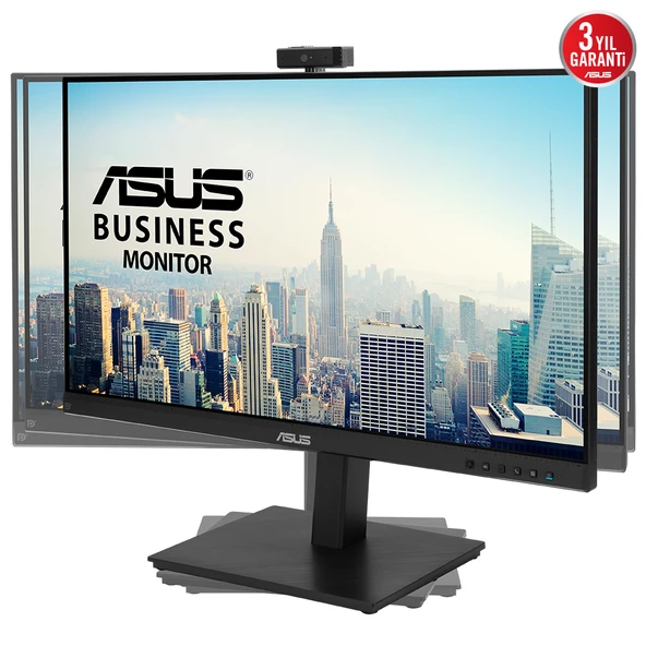 ASUS BE279QSK 27 IPS WEBCAM 1920x1080 5ms 250cd DP HDMI VGA USB Hoparlör VESA 3YIL ÇERÇEVESIZ,FLICKER-FREE,DUSUK MAVI ISIK,PIVOT, VIDEO KONFERANS MONITÖR - Resim 2
