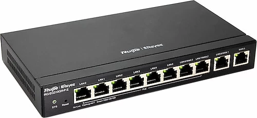 RUIJIE  RG-EG310GH-P-E  10 PORT GIGABIT 10/100/1000 8 PORT POE/POE+ YONETILEBILIR GATEWAY/ROUTER