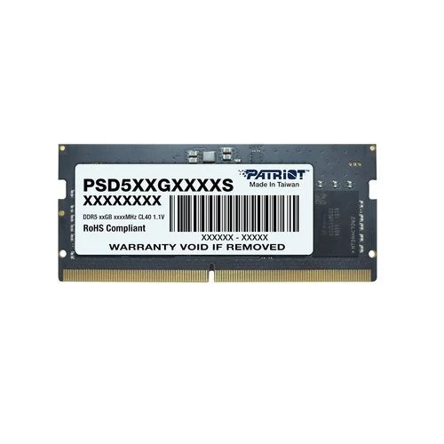 PATRIOT Patriot Signature Line 16GB 1x16GB DDR5 5600MHz CL46 SODIMM Gaming Ram PSD516G560081S