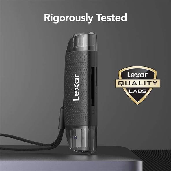 LEXAR LRW310X-BNBNG DUAL SLOT USB-A/C MICROSD CARD USB 3.1 READER KART OKUYUCU MICROSD/SD - 3