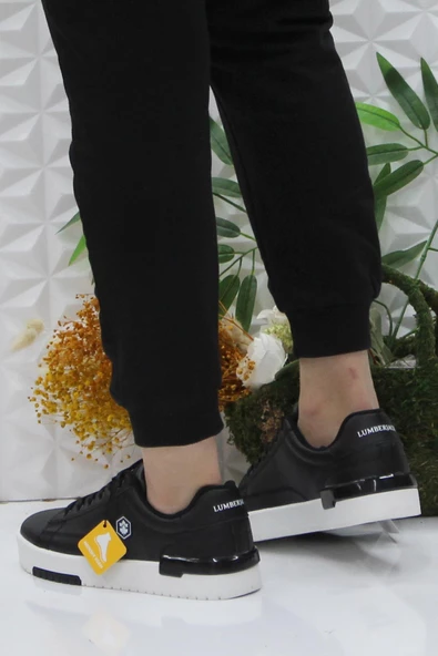 Lumberjack Esen Siyah Rahat Orijinal Ürün Sneaker Kadın Ayakkabı - Resim 4