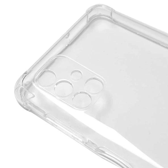 Samsung Galaxy M51 Kılıf Nitro Anti Shock Darbe Emici Köşe Korumalı Şeffaf Silikon Kapak - 3