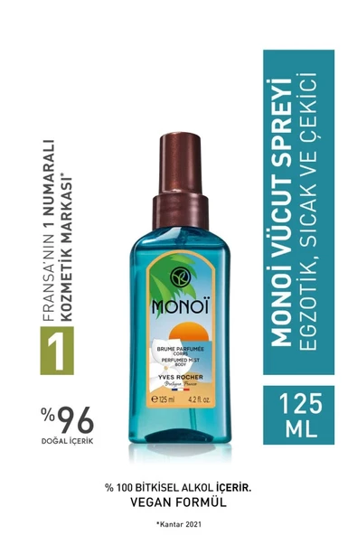 Yves Rocher Monoi Vücut Spreyi-125 Ml