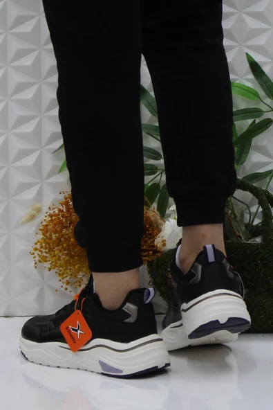 Kinetix Talya Pu W Siyah Platin Rahat Orijinal Ürün Kadın Spor Ayakkabı - 4