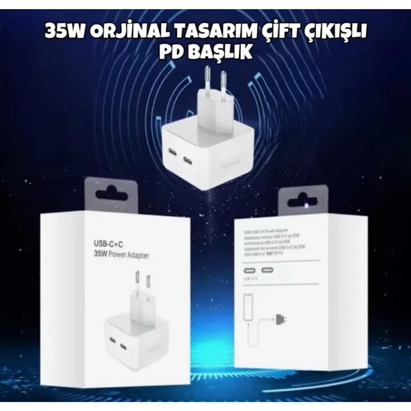 35 WATT ÇİFT ÇIKIŞLI PD ADAPTÖR