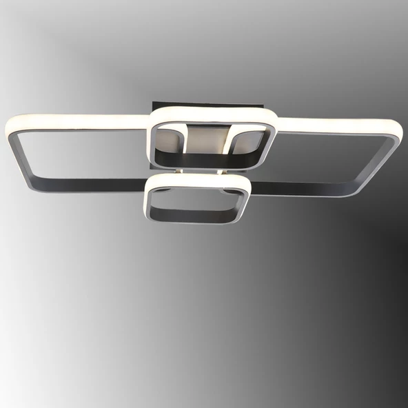 TT Aydınlatma TT500-4-SY  Mat Siyah Plofonyer 4 lü Led Avize