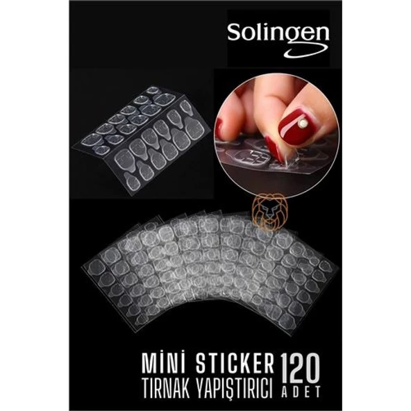 ModaCar Tırnak Yapıştırıcı Solingen Mini Sticker 120 Adet