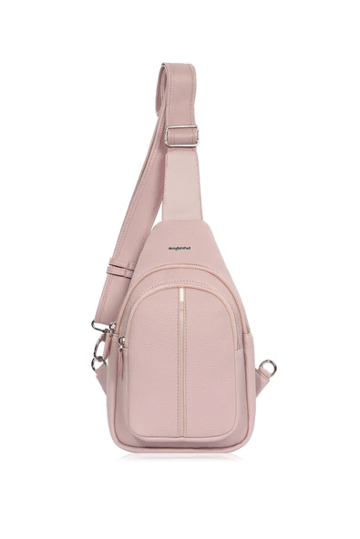 Monalisa Home C. Pakel Unisex PUDRA RENK  Crossbody Çapraz Çanta - 3