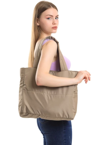 Monalisa Home Patlı Kadın Shopper Omuz Çantası ürün görseli