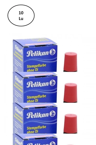 Pelikan Stampa Mürekkebi Kırmızı 28 Ml 10'lu