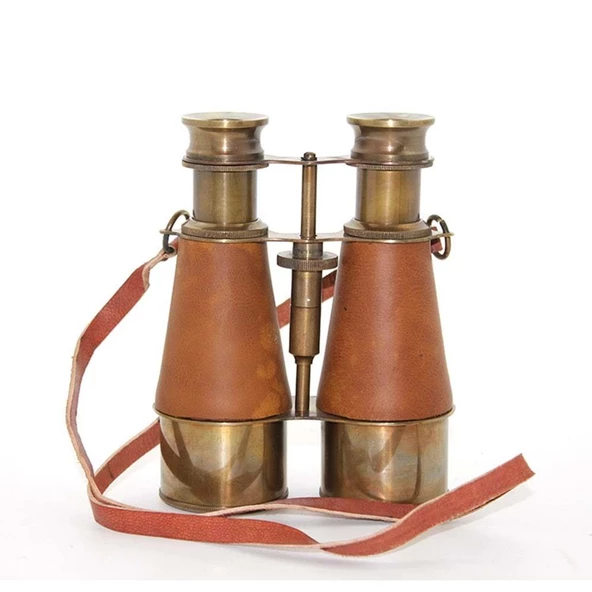 Pirinç Deri İşlemeli Dürbün ürün görseli 1