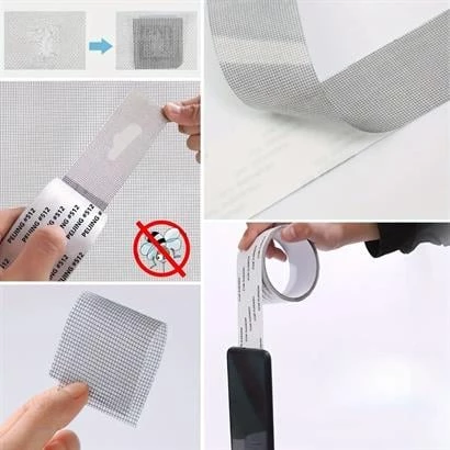 Bant Güçlü Yapışkanlı Pencere Tamir Bandı Böcek Önleyici 2m x 5cm Yama Bandı - 8