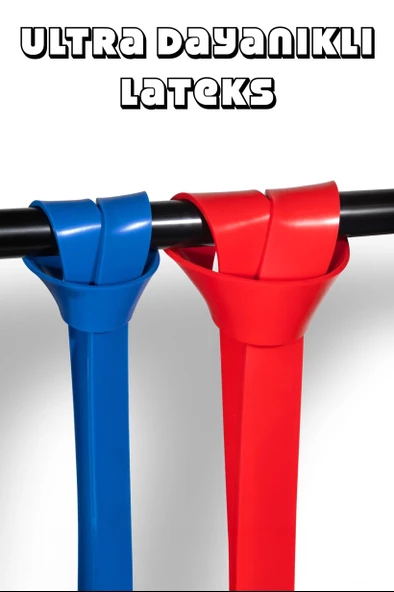 5-15-25-35 KG Direnç Bandı Seti Kas Geliştirme Lastiği Fitness Pilates Cross Training Bant 4 Sertlik - 7